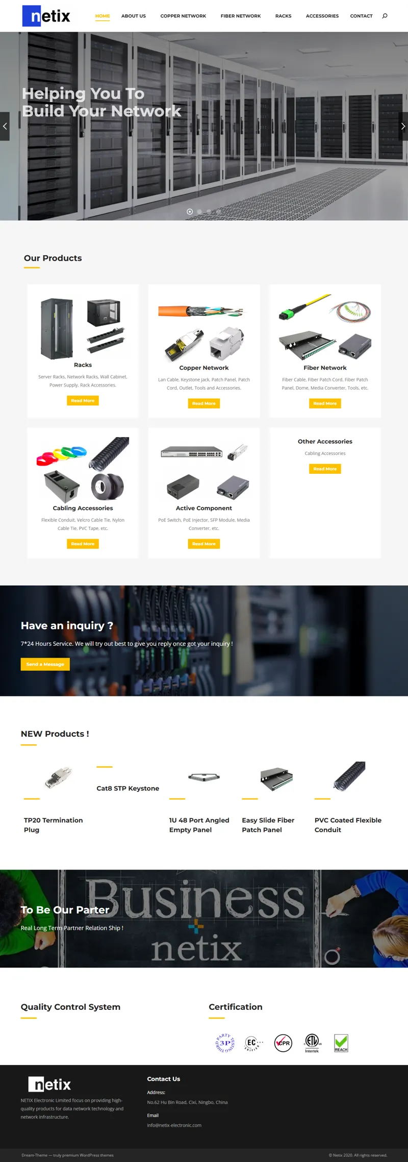 NETIX – Networking Solution 网页长截图